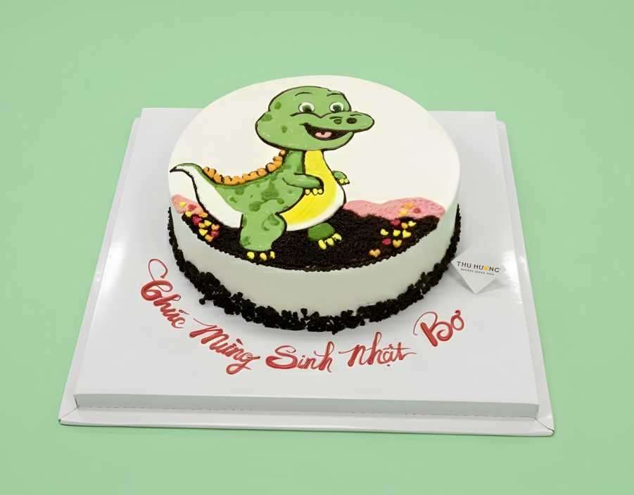 B&aacute;nh Sinh Nhật Khủng Long 2D